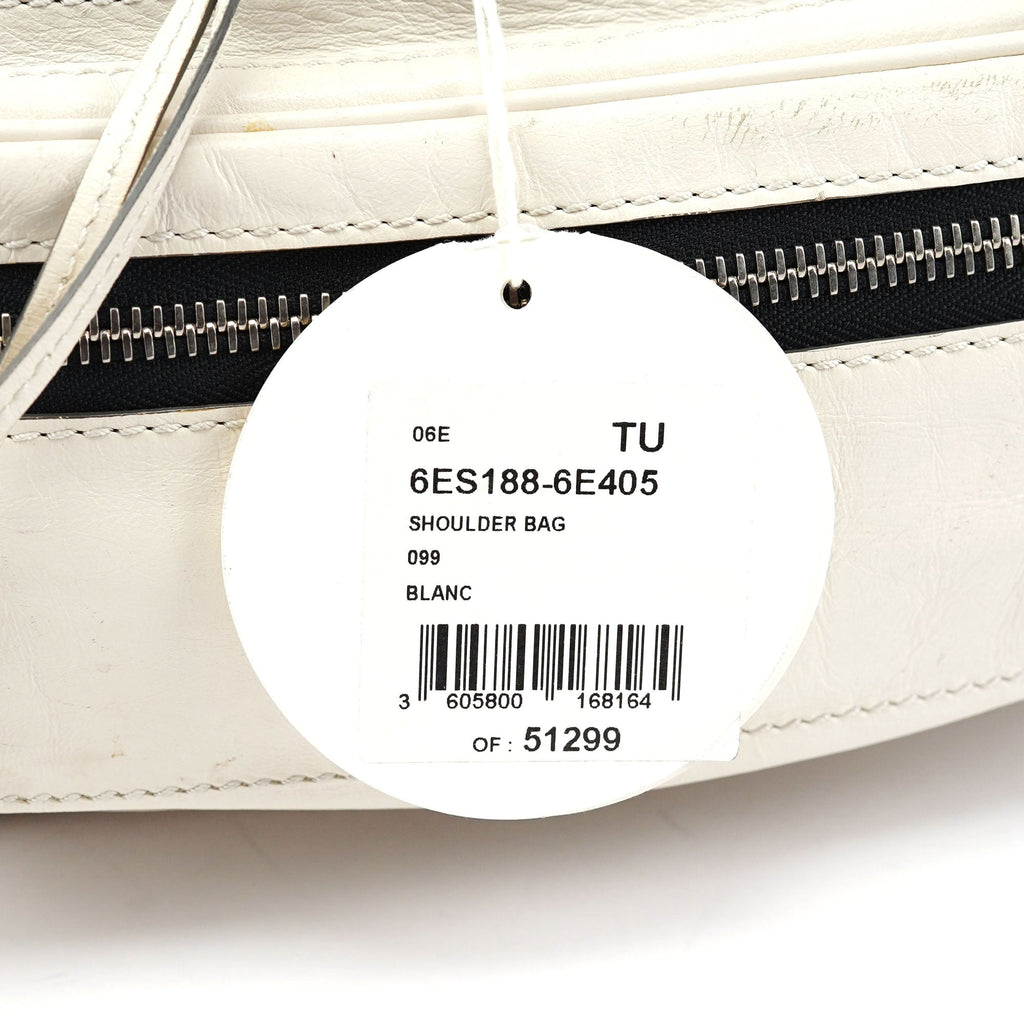White Leather Betty Chain Shoulder Bag