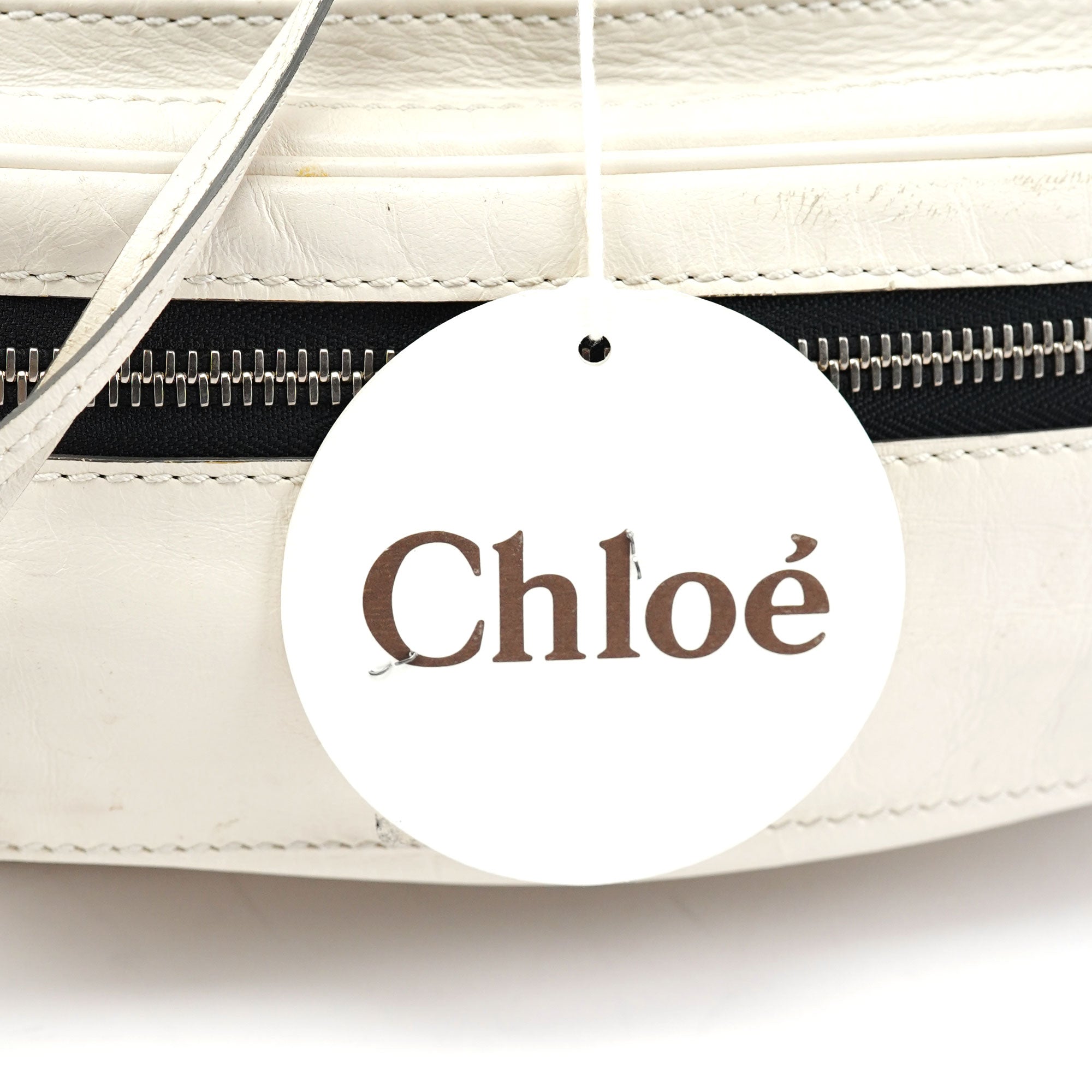 White Leather Betty Chain Shoulder Bag
