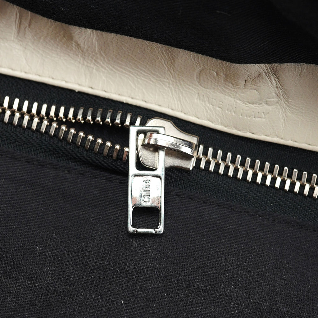 White Leather Betty Chain Shoulder Bag