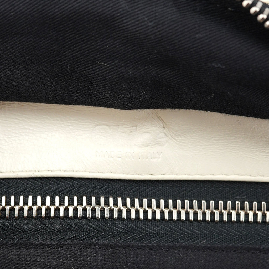 White Leather Betty Chain Shoulder Bag
