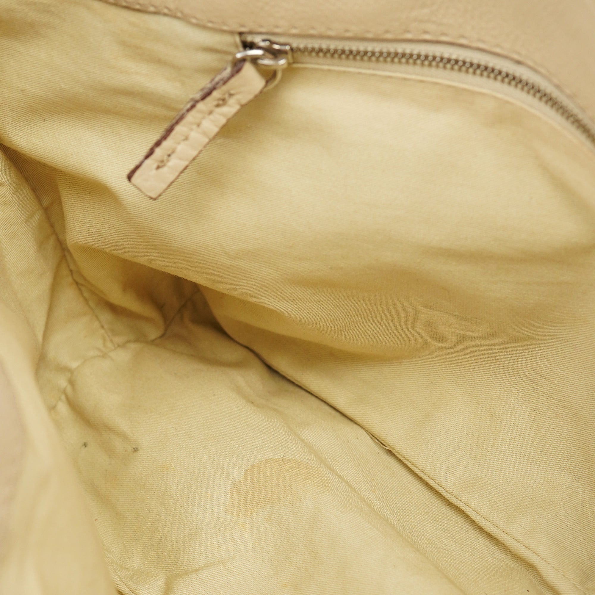 White Leather Paddington Tote Bag