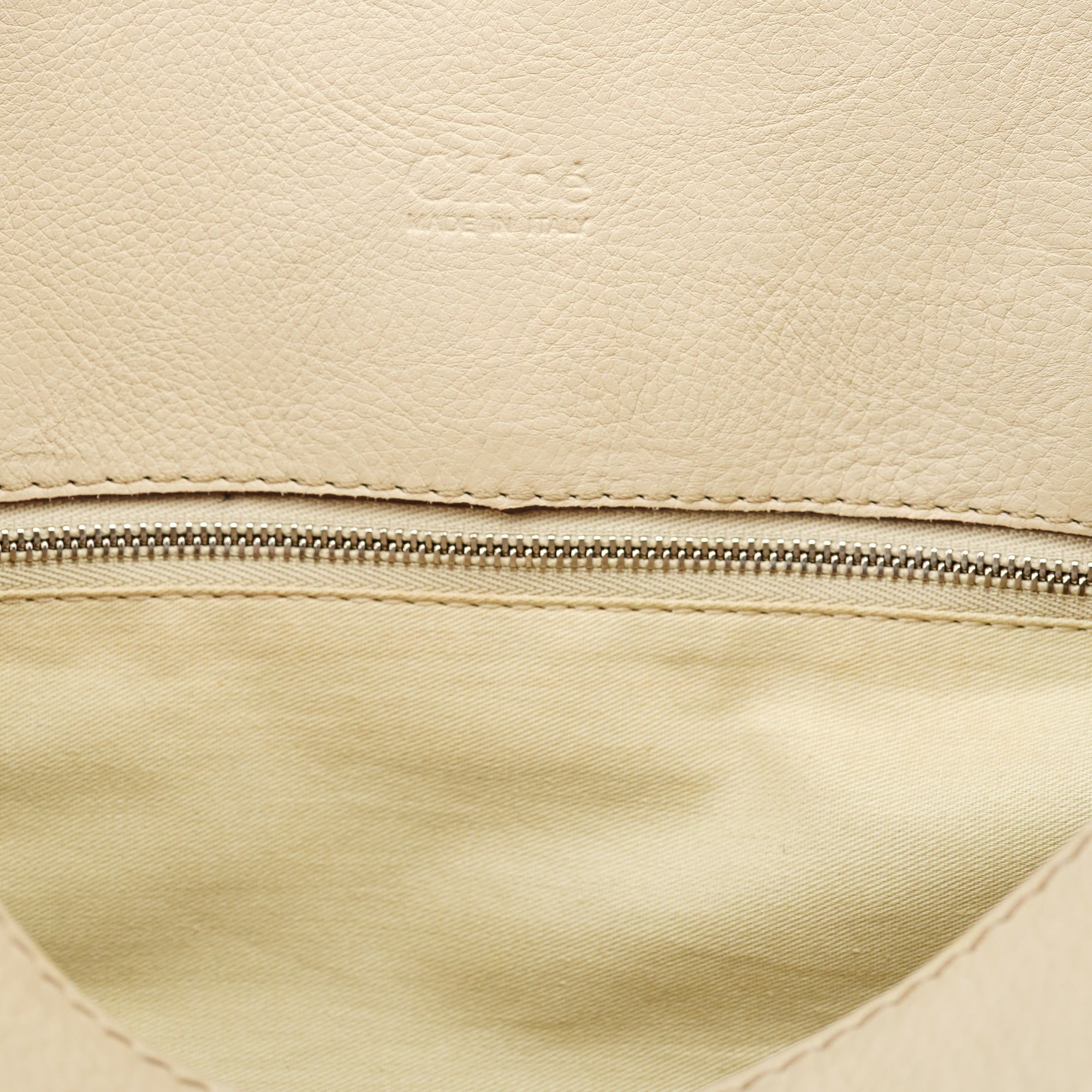 White Leather Paddington Tote Bag
