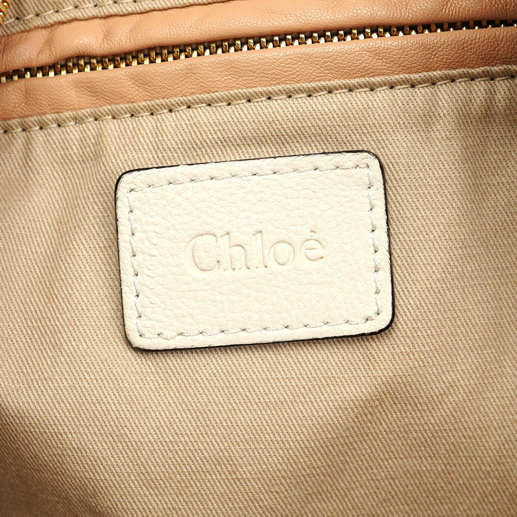 White Leather Paraty 2-Way Shoulder Bag