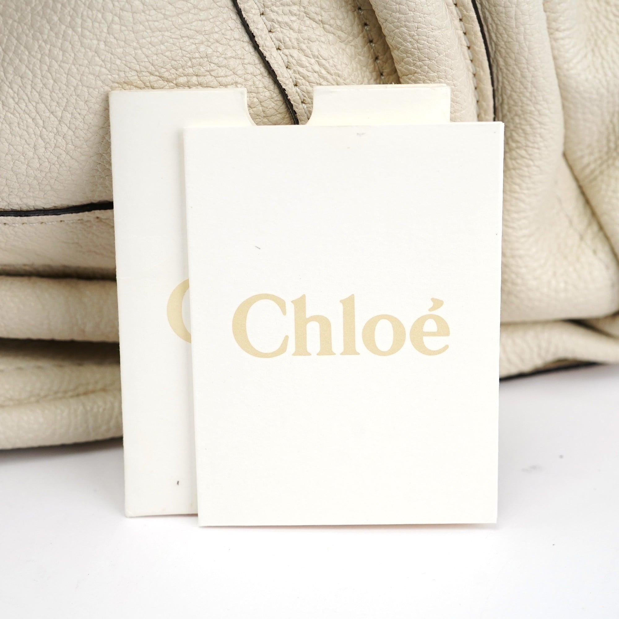 White Leather Paraty 2-Way Shoulder Bag