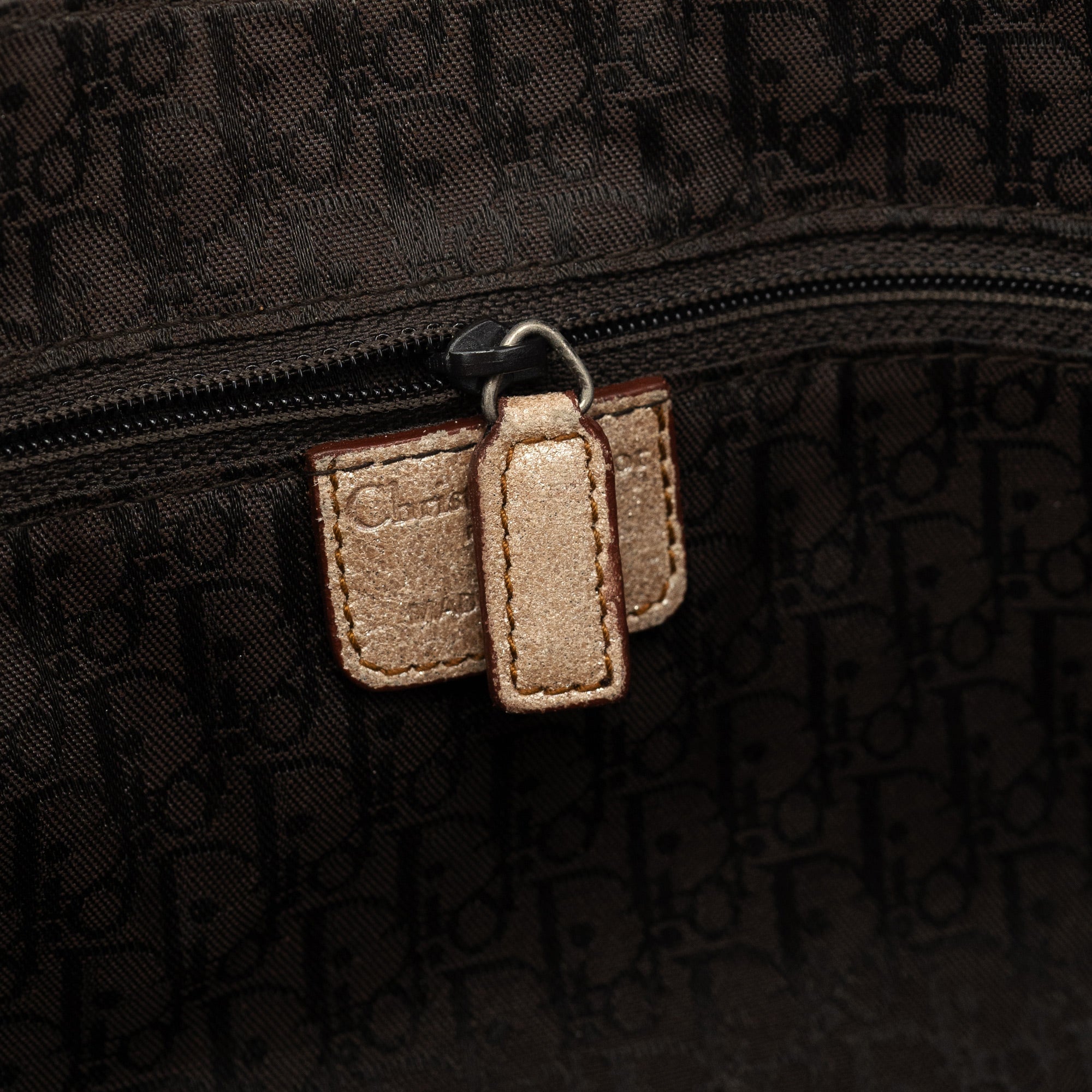 2005 Beige Crackled Leather Gaucho Saddle Bag