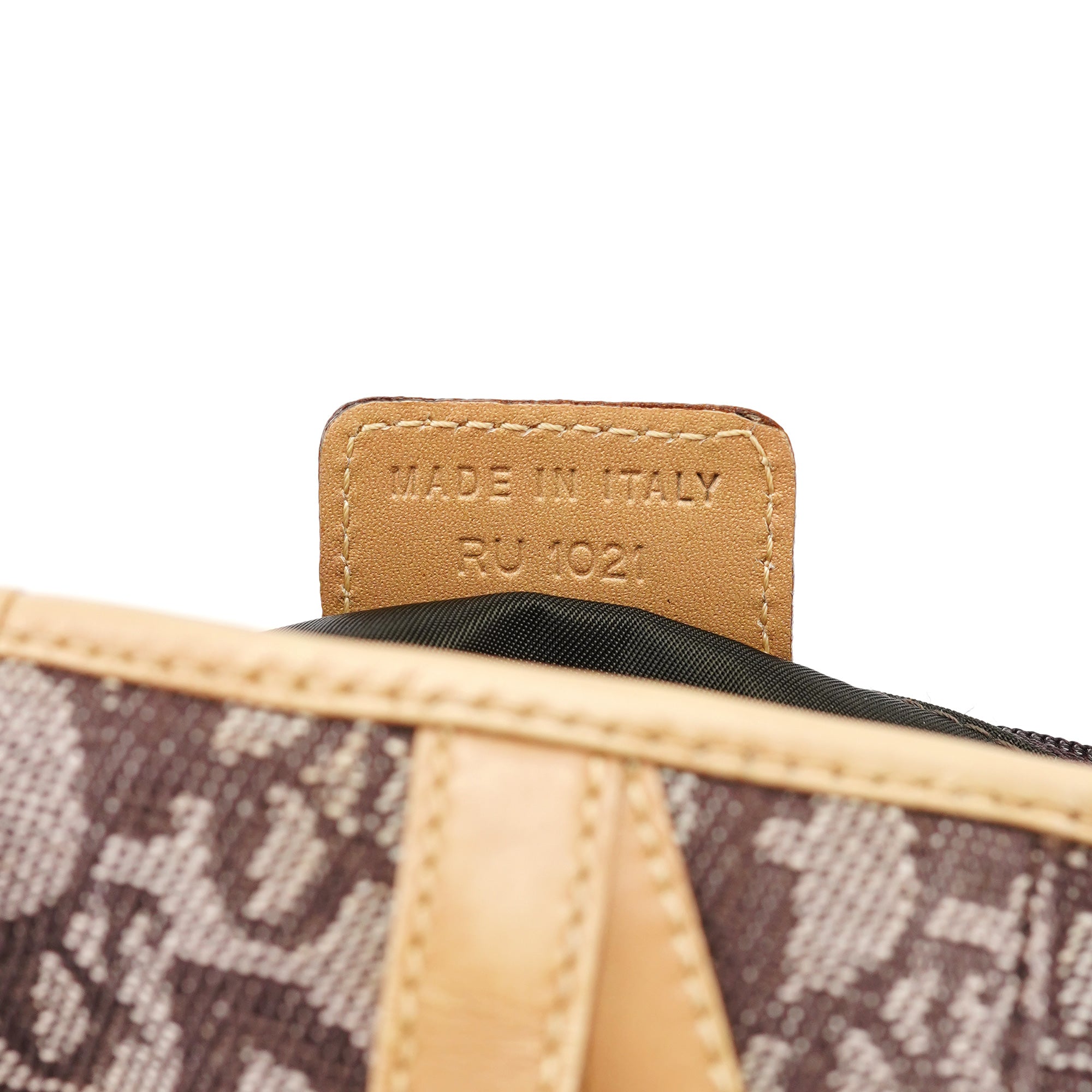 Beige Monogram Saddle Bag