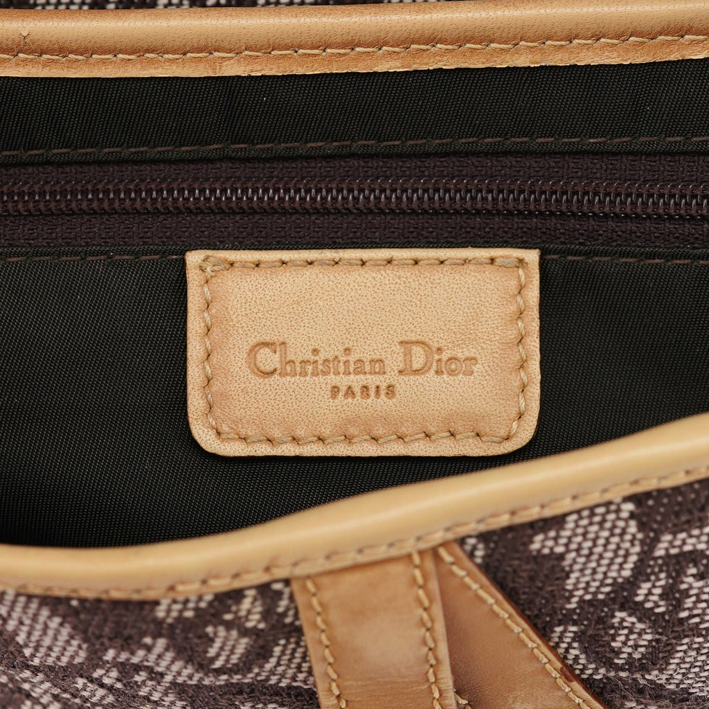 Beige Monogram Saddle Bag