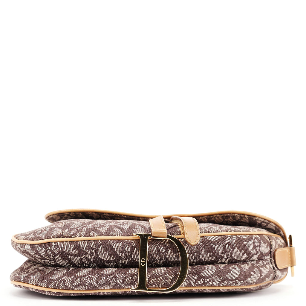 Beige Monogram Saddle Bag
