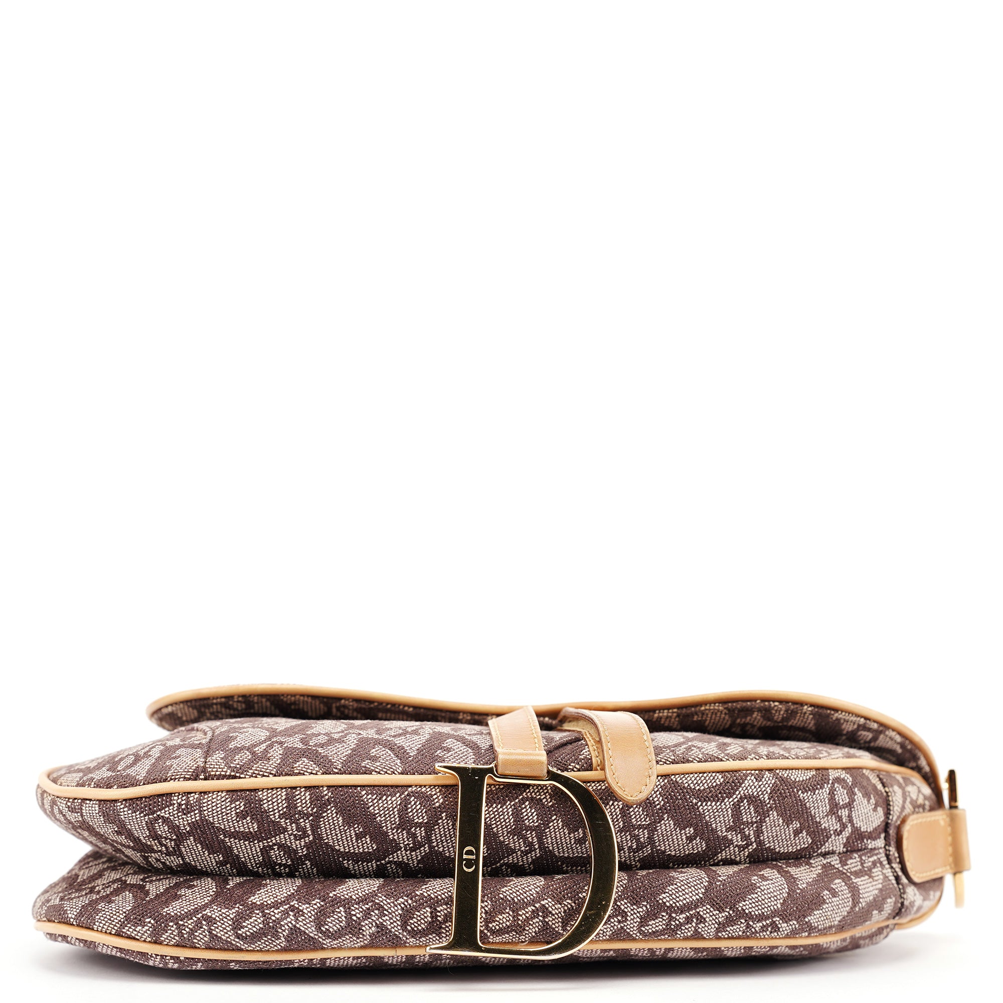 Beige Monogram Saddle Bag