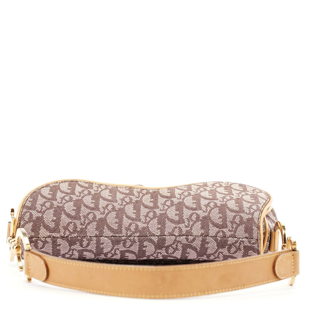 Beige Monogram Saddle Bag