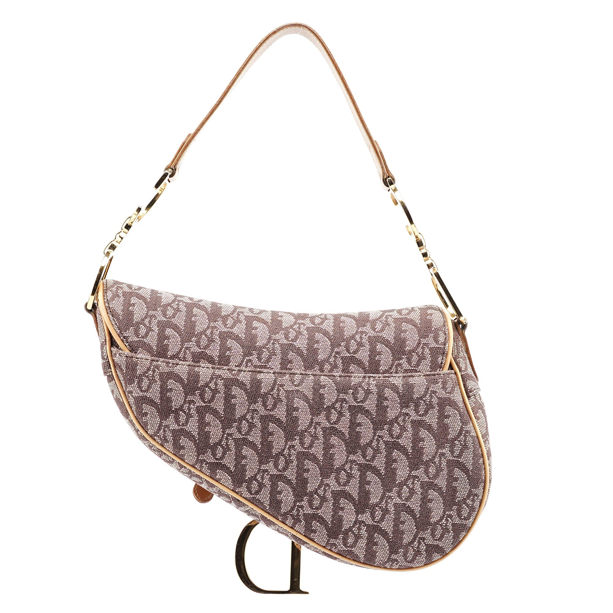 Beige Monogram Saddle Bag