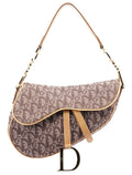 Beige Monogram Saddle Bag