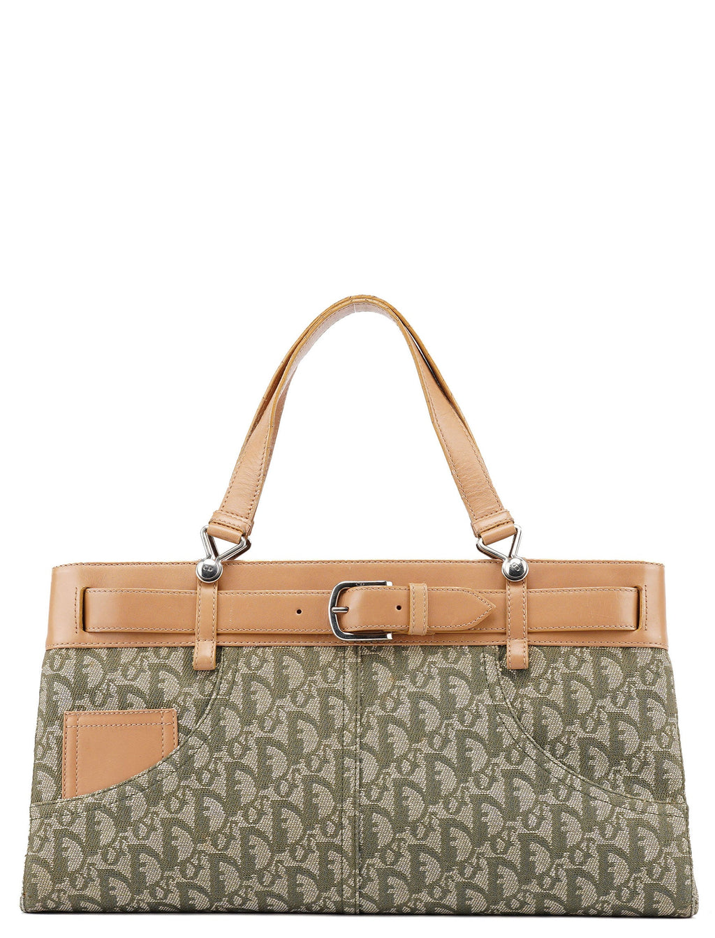 Beige Trotter Jeans Tote Bag
