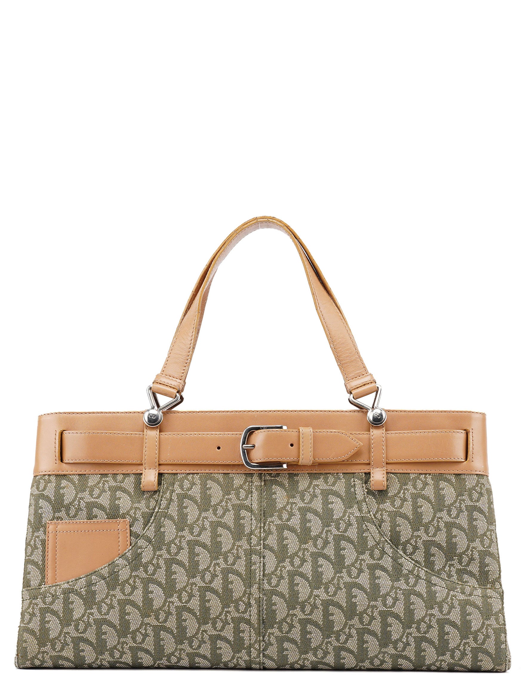 Beige Trotter Jeans Tote Bag