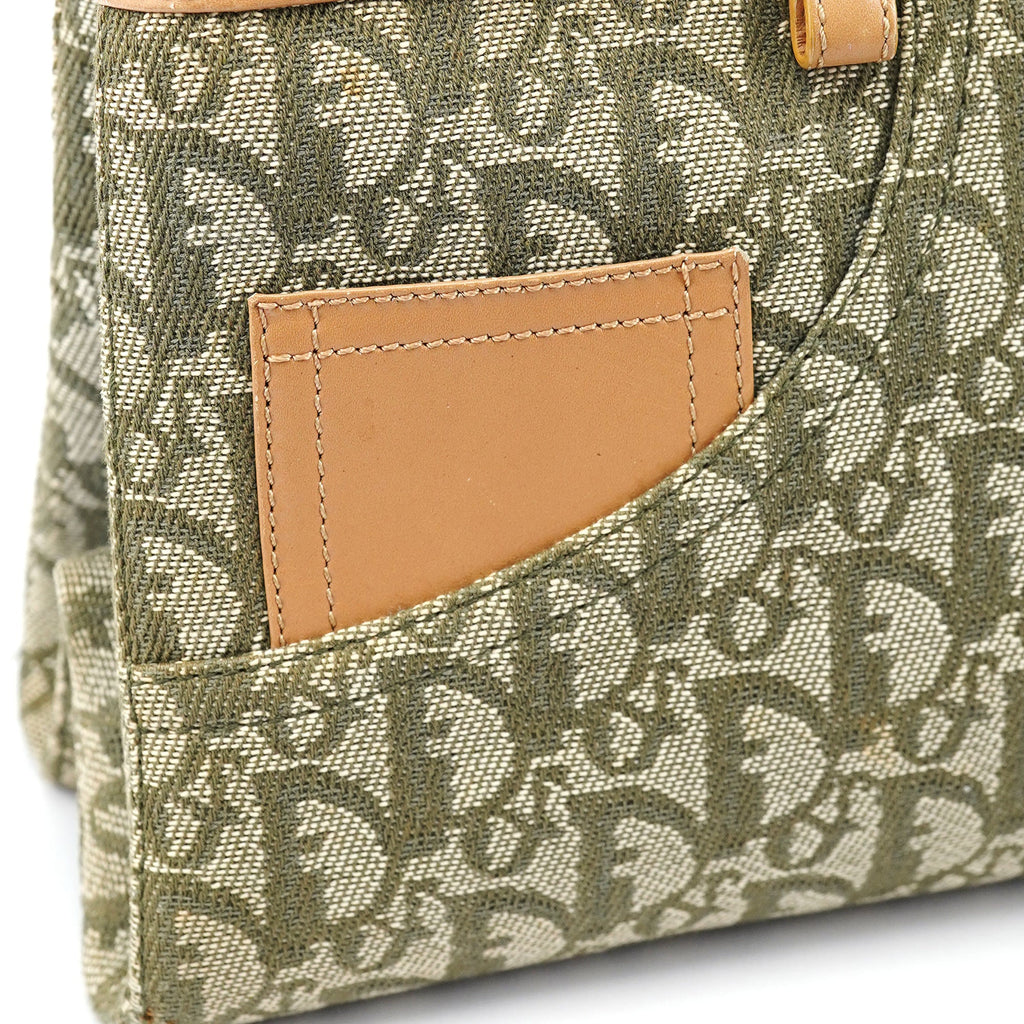 Beige Trotter Jeans Tote Bag