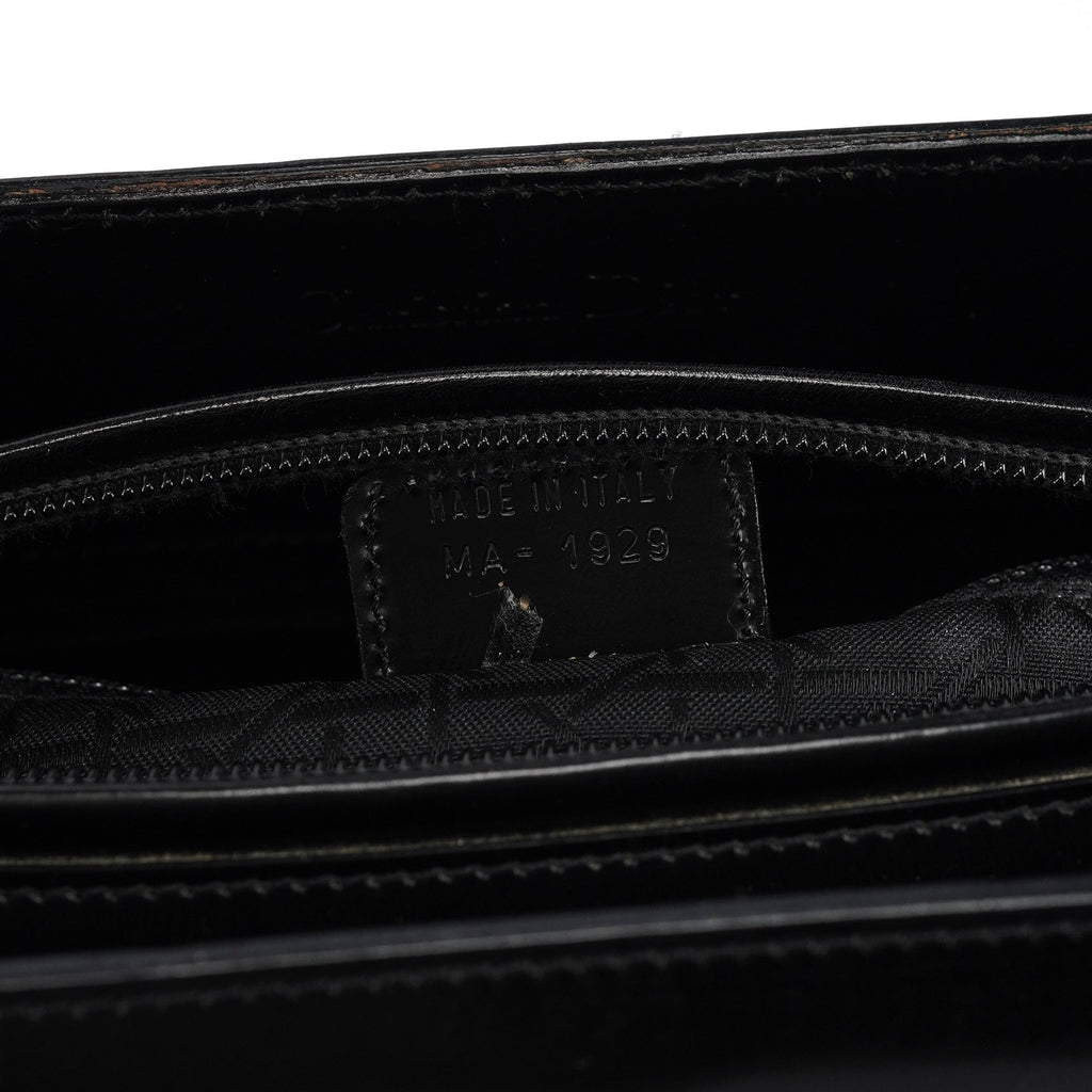 Black Calfskin Lady Dior Tote Bag