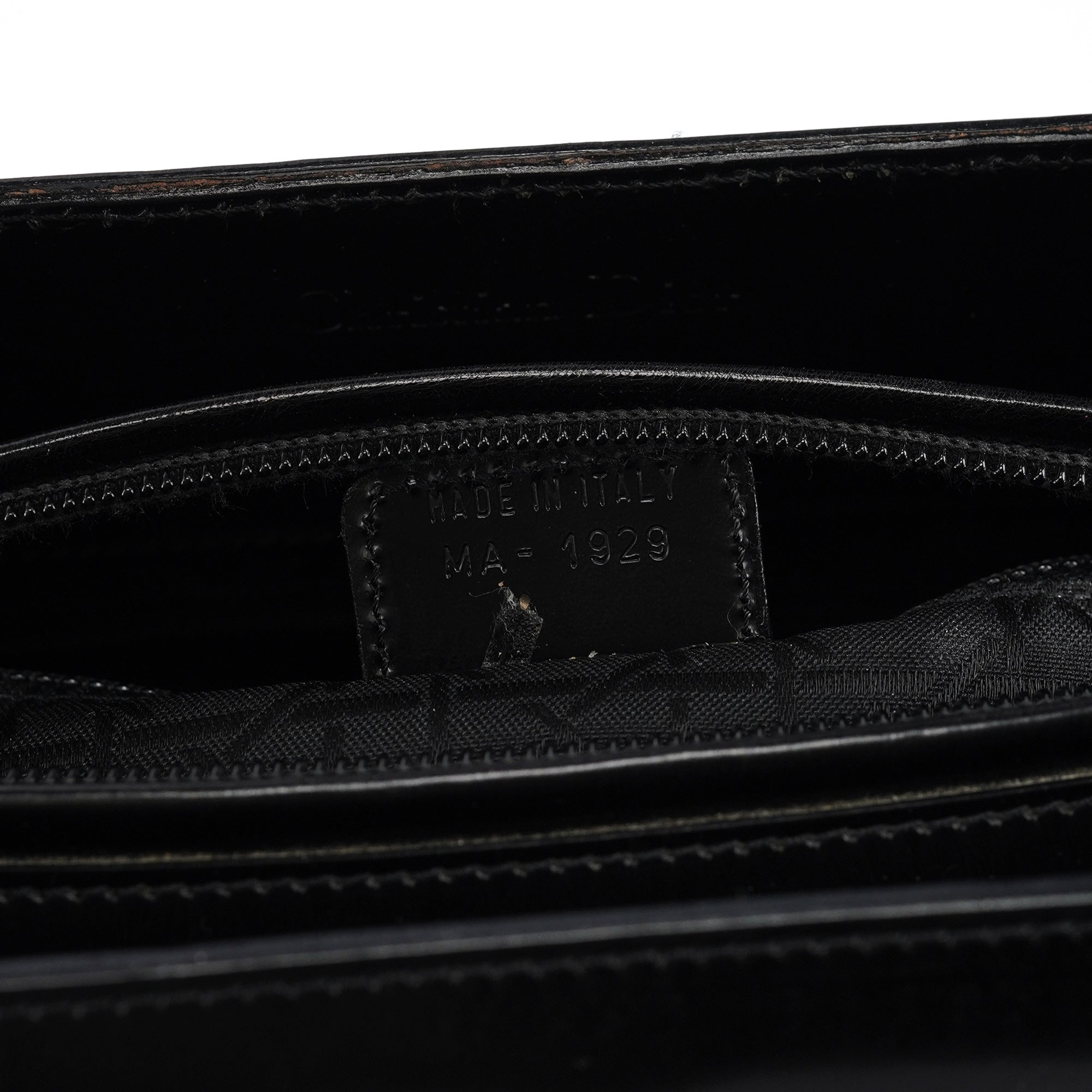 Black Calfskin Lady Dior Tote Bag