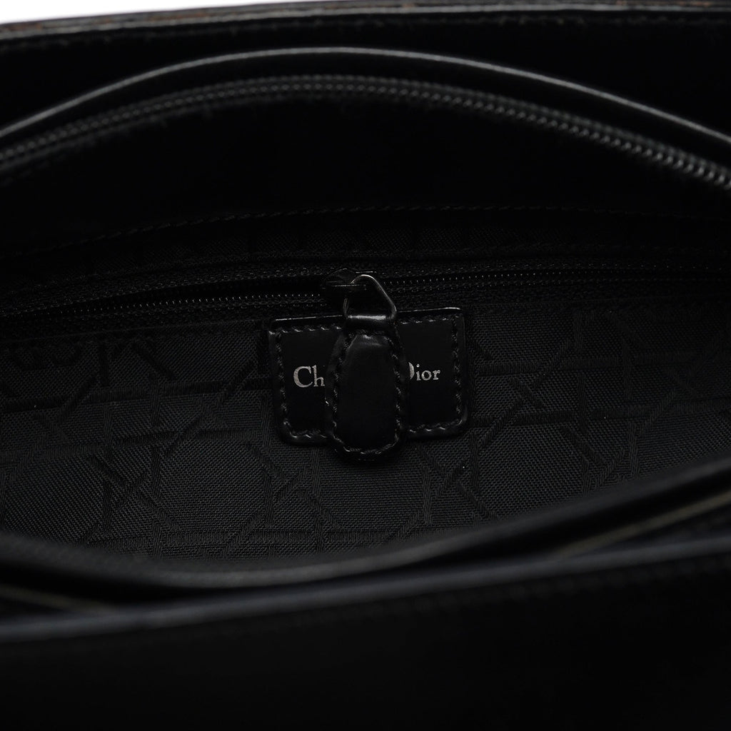 Black Calfskin Lady Dior Tote Bag