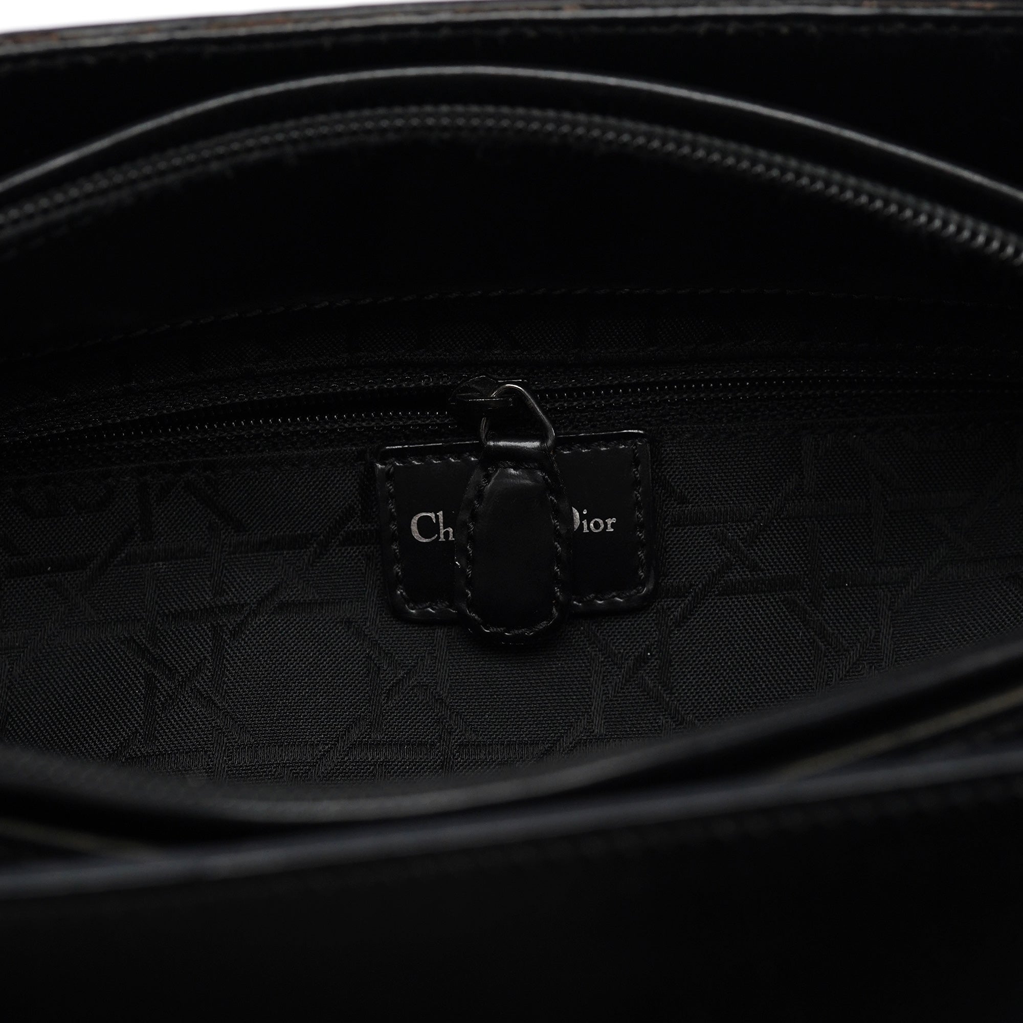Black Calfskin Lady Dior Tote Bag