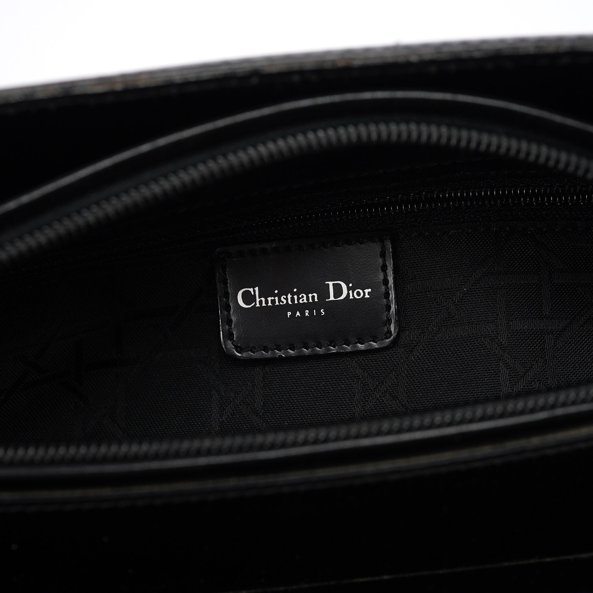 Black Calfskin Lady Dior Tote Bag