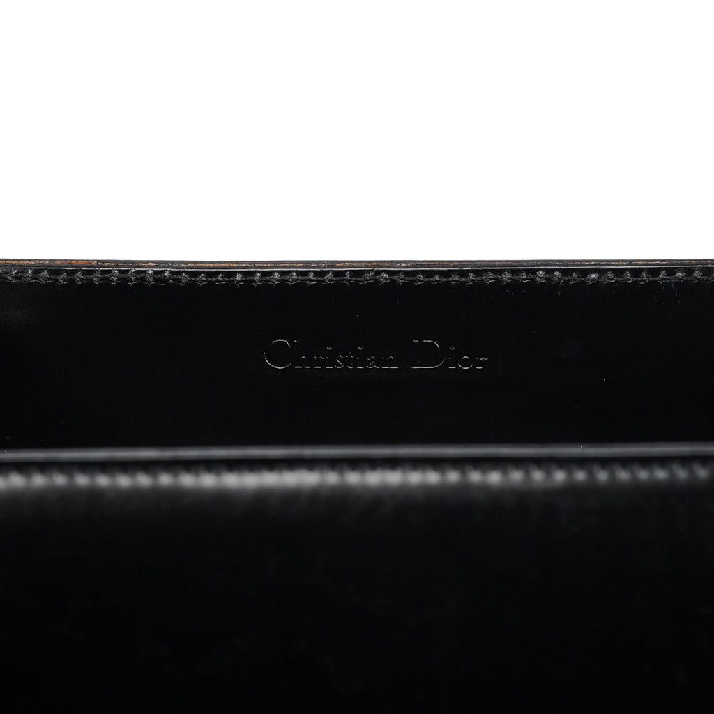 Black Calfskin Lady Dior Tote Bag