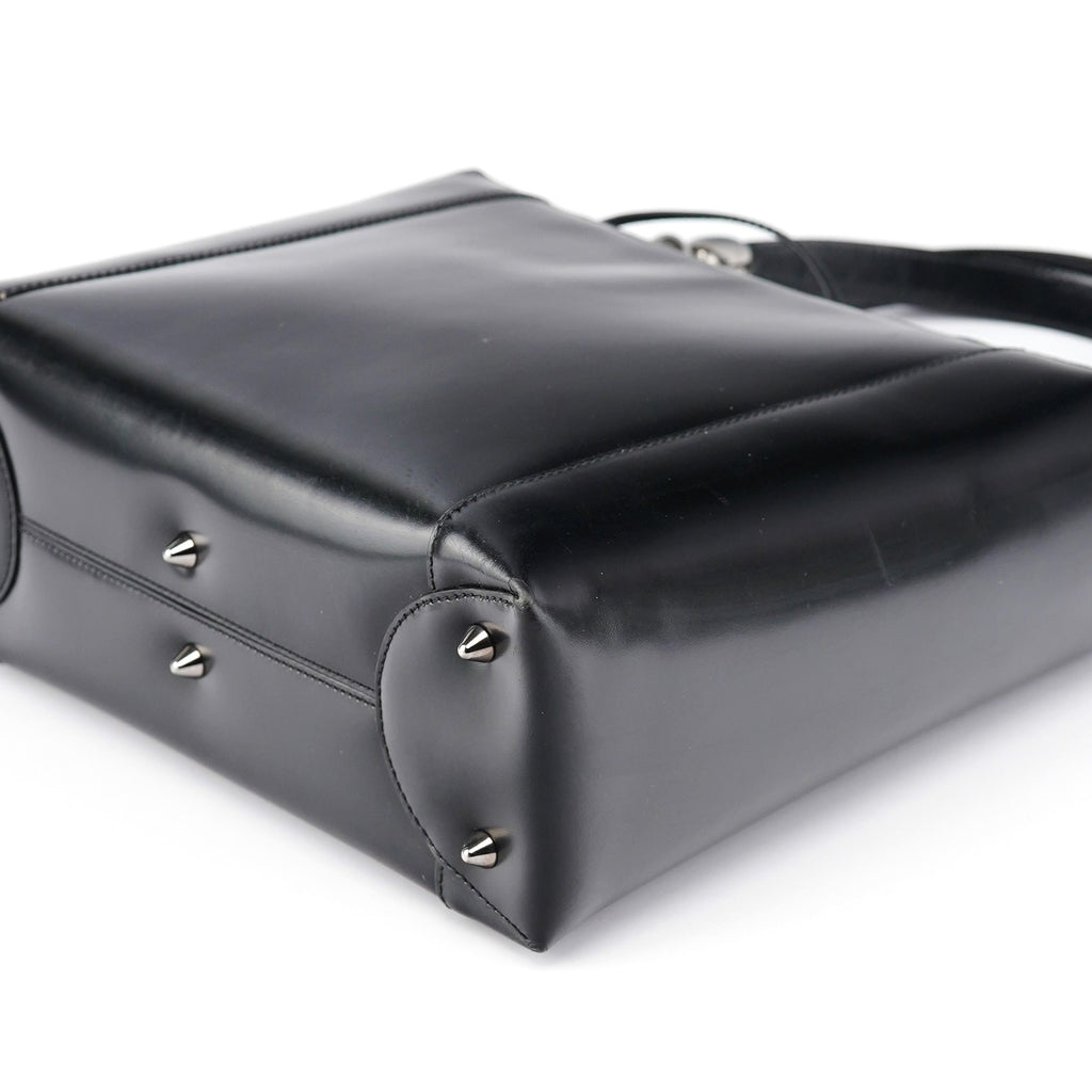 Black Calfskin Lady Dior Tote Bag