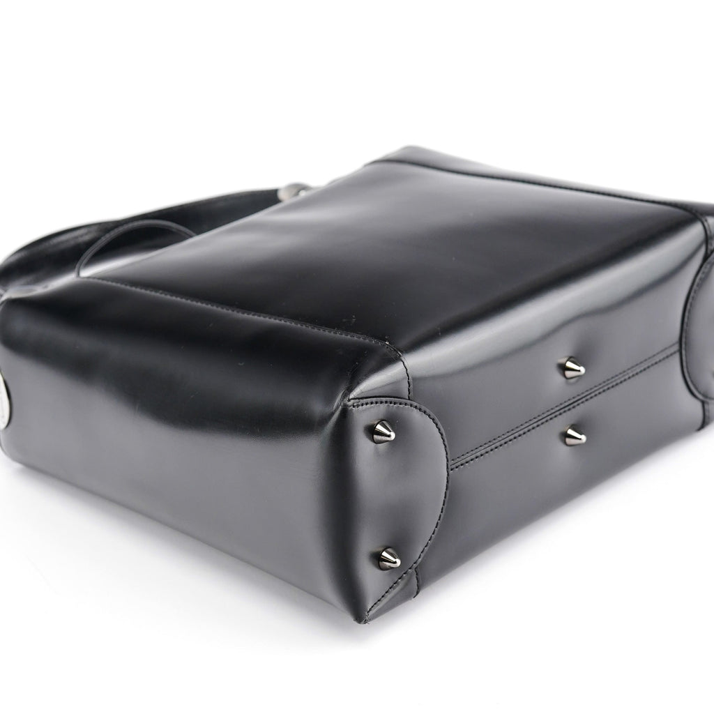 Black Calfskin Lady Dior Tote Bag
