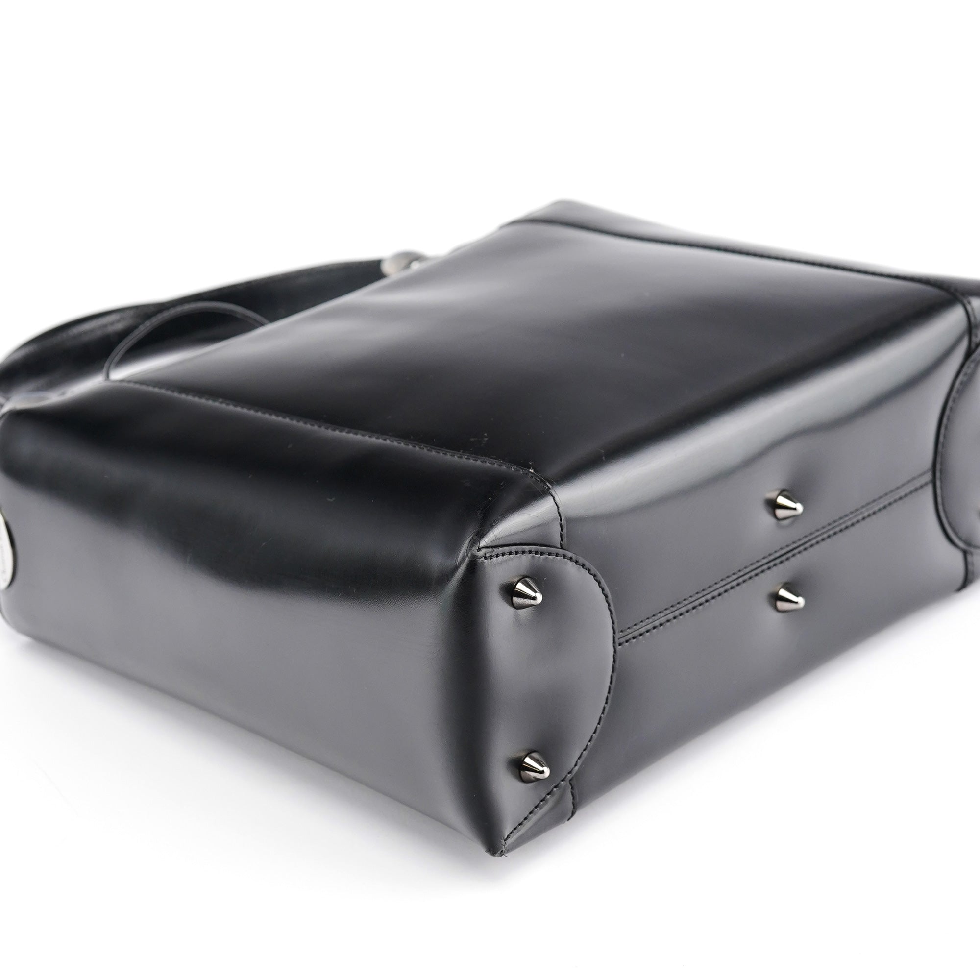 Black Calfskin Lady Dior Tote Bag