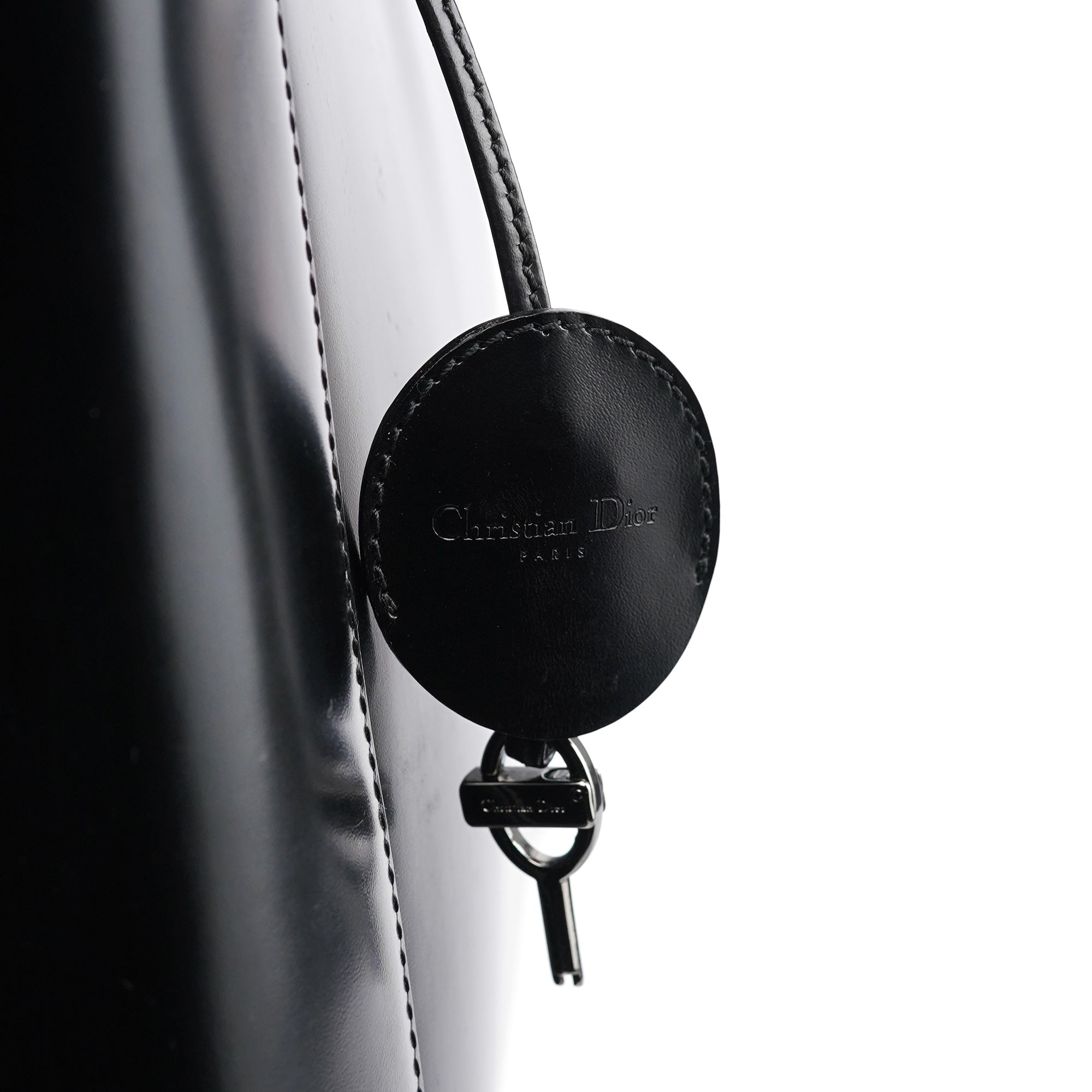 Black Calfskin Lady Dior Tote Bag