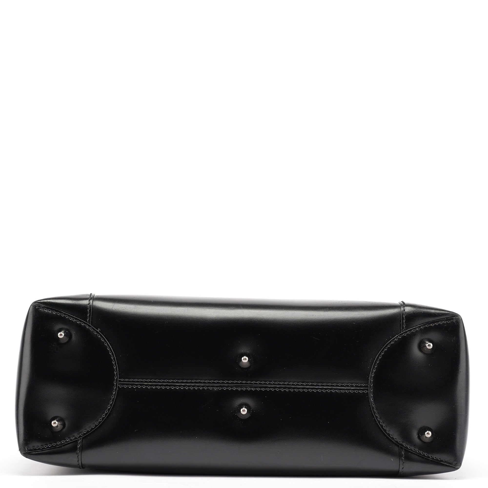 Black Calfskin Lady Dior Tote Bag