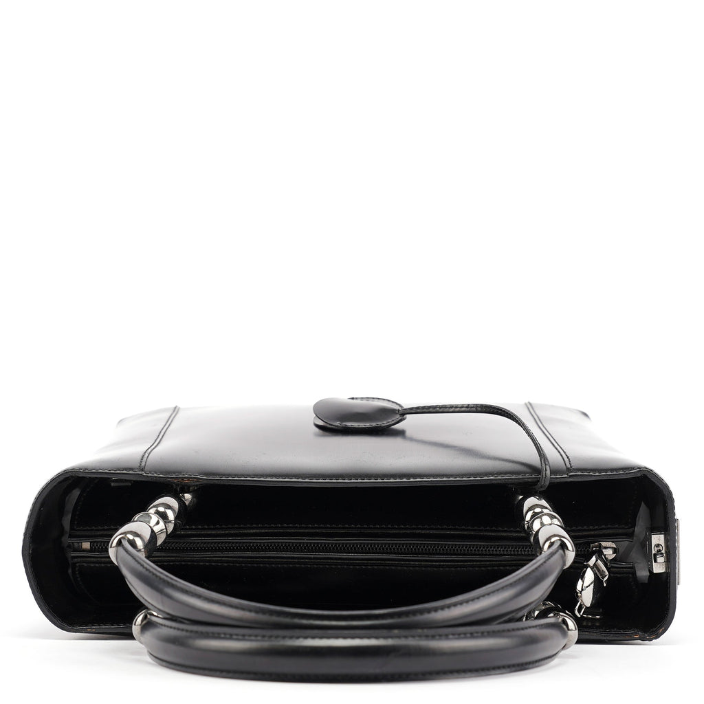 Black Calfskin Lady Dior Tote Bag