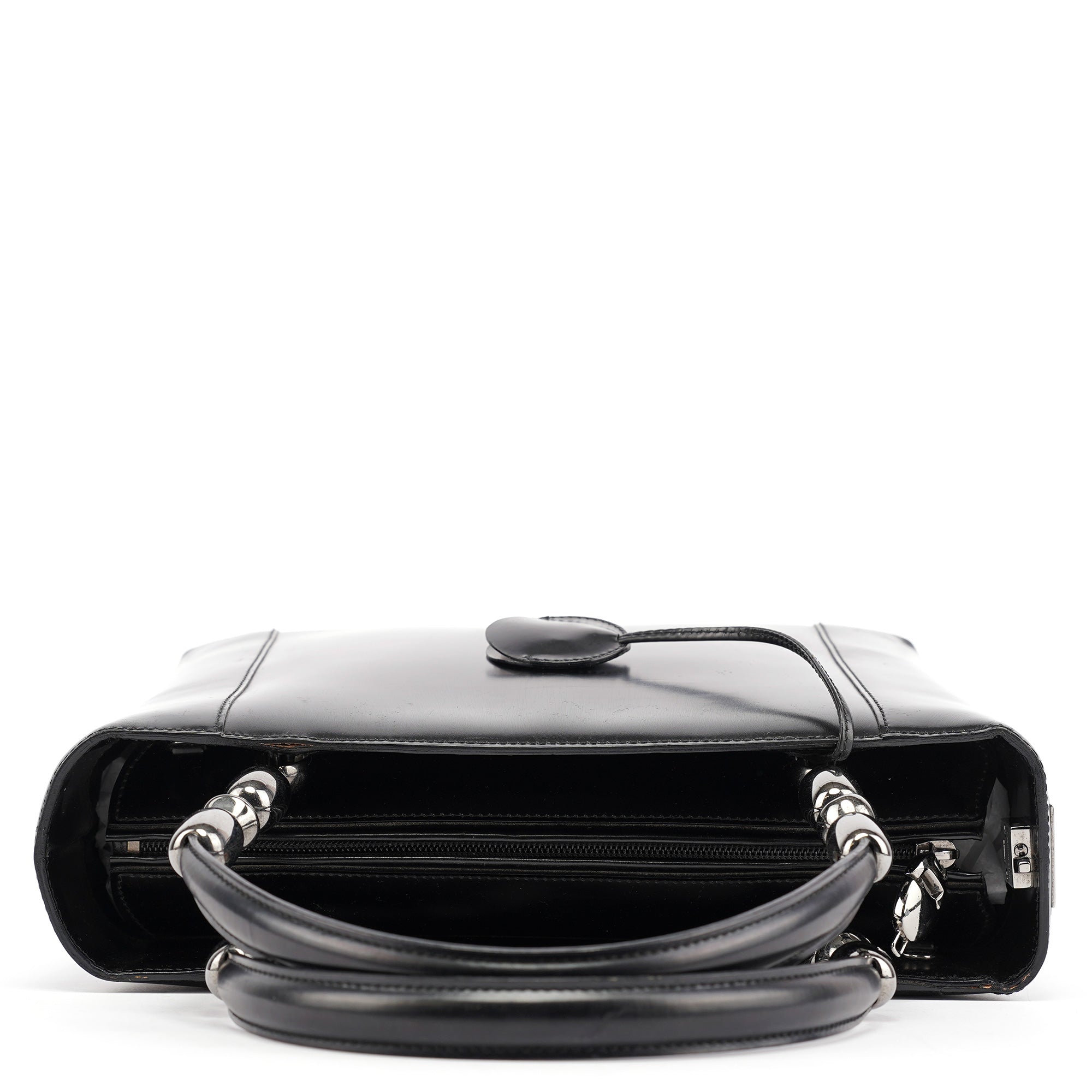 Black Calfskin Lady Dior Tote Bag