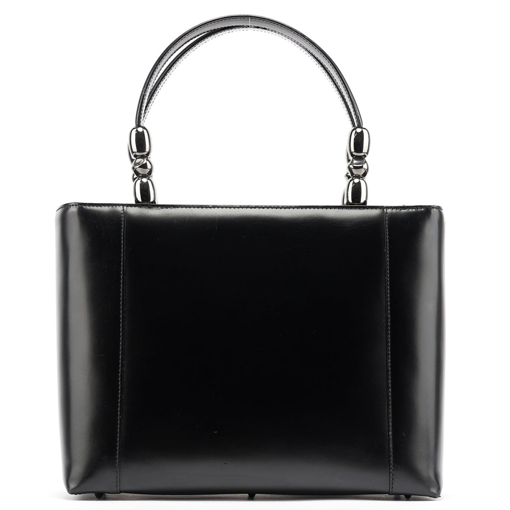 Black Calfskin Lady Dior Tote Bag