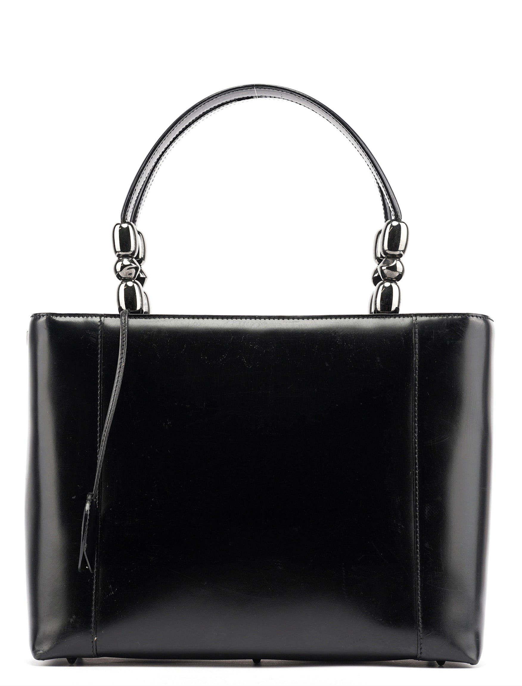 Black Calfskin Lady Dior Tote Bag
