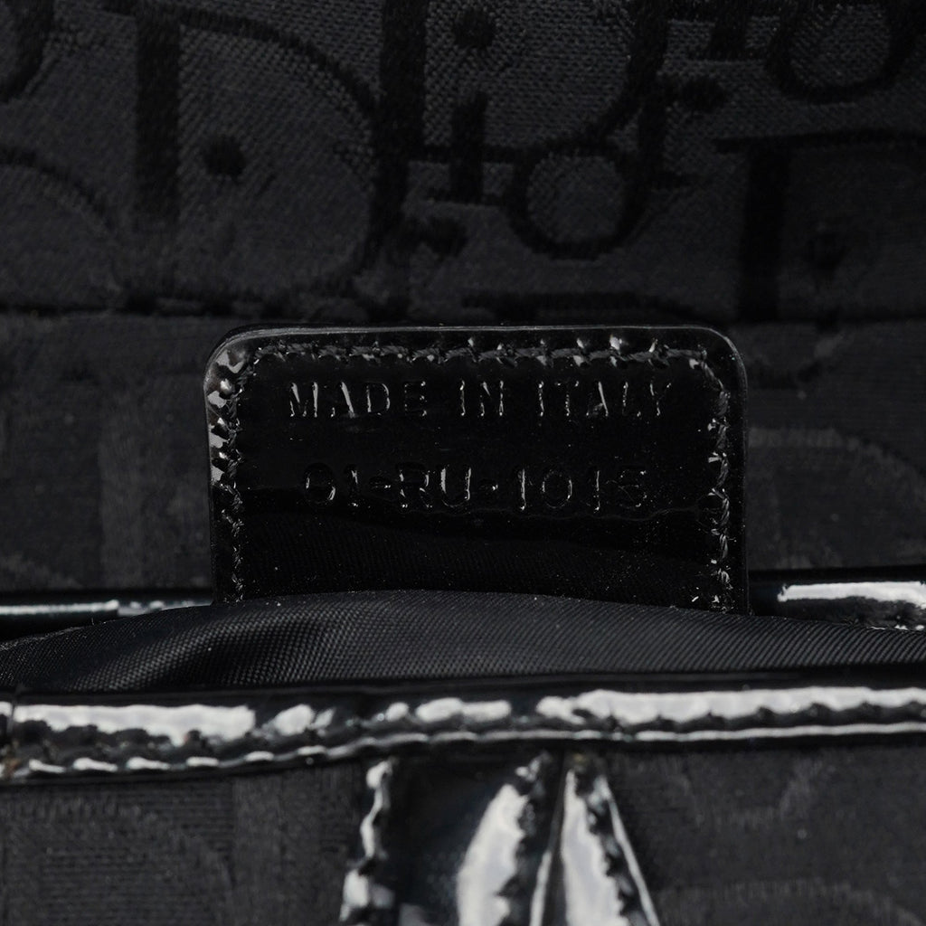 Black Monogram Saddle Bag