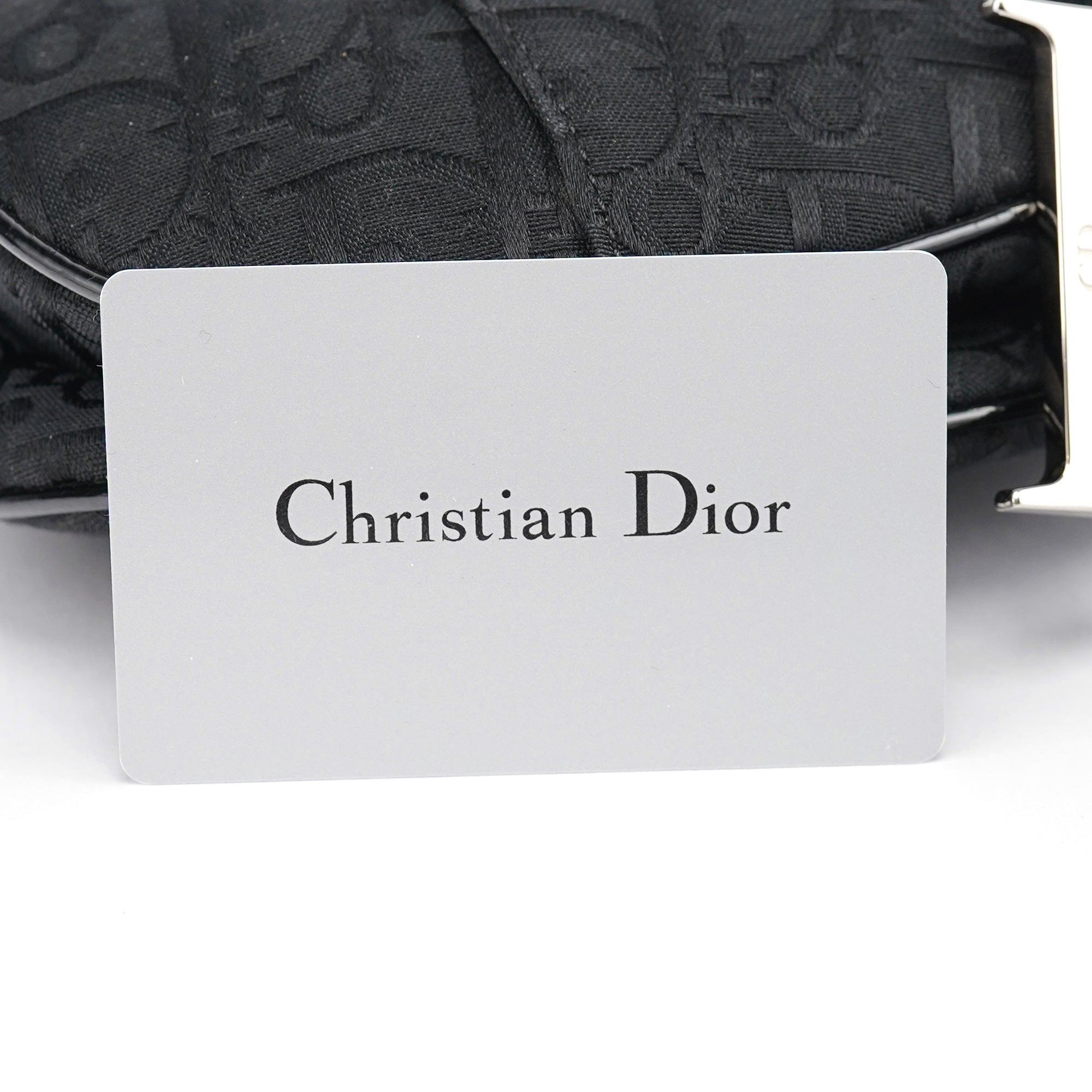 Black Monogram Saddle Bag