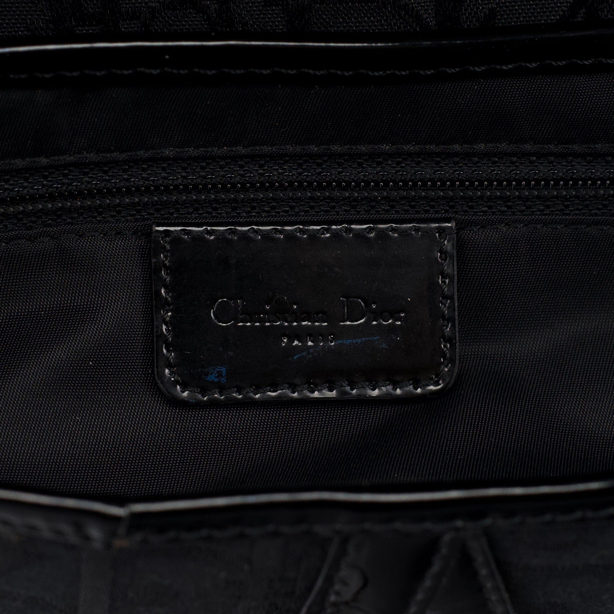 Black Monogram Saddle Bag