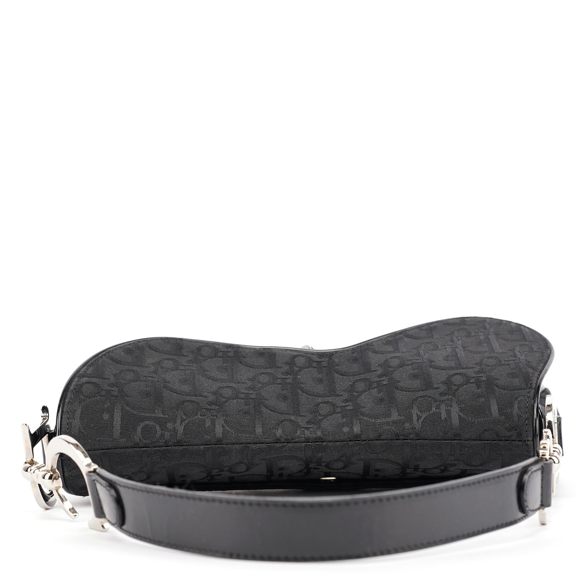 Black Monogram Saddle Bag