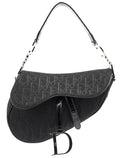 Black Monogram Saddle Bag