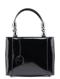 Black Patent Leather Mini Tote Bag