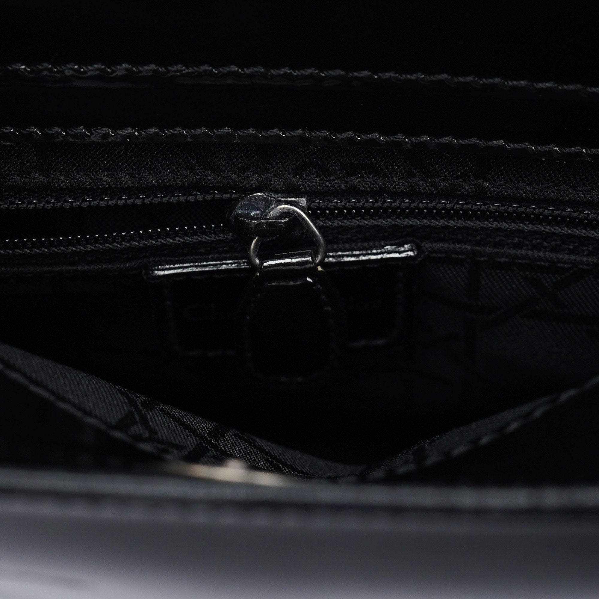 Black Patent Leather Mini Tote Bag