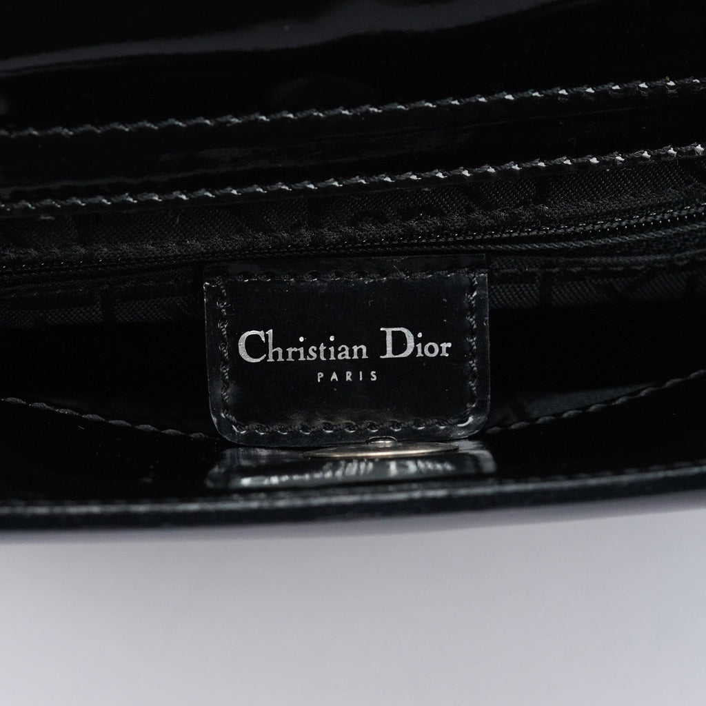 Black Patent Leather Mini Tote Bag