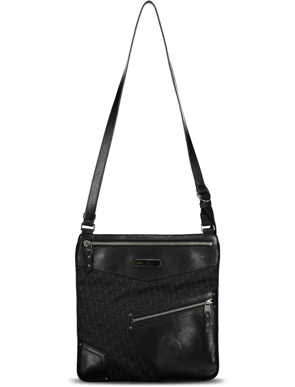 Black Trotter Monogram Crossbody Bag