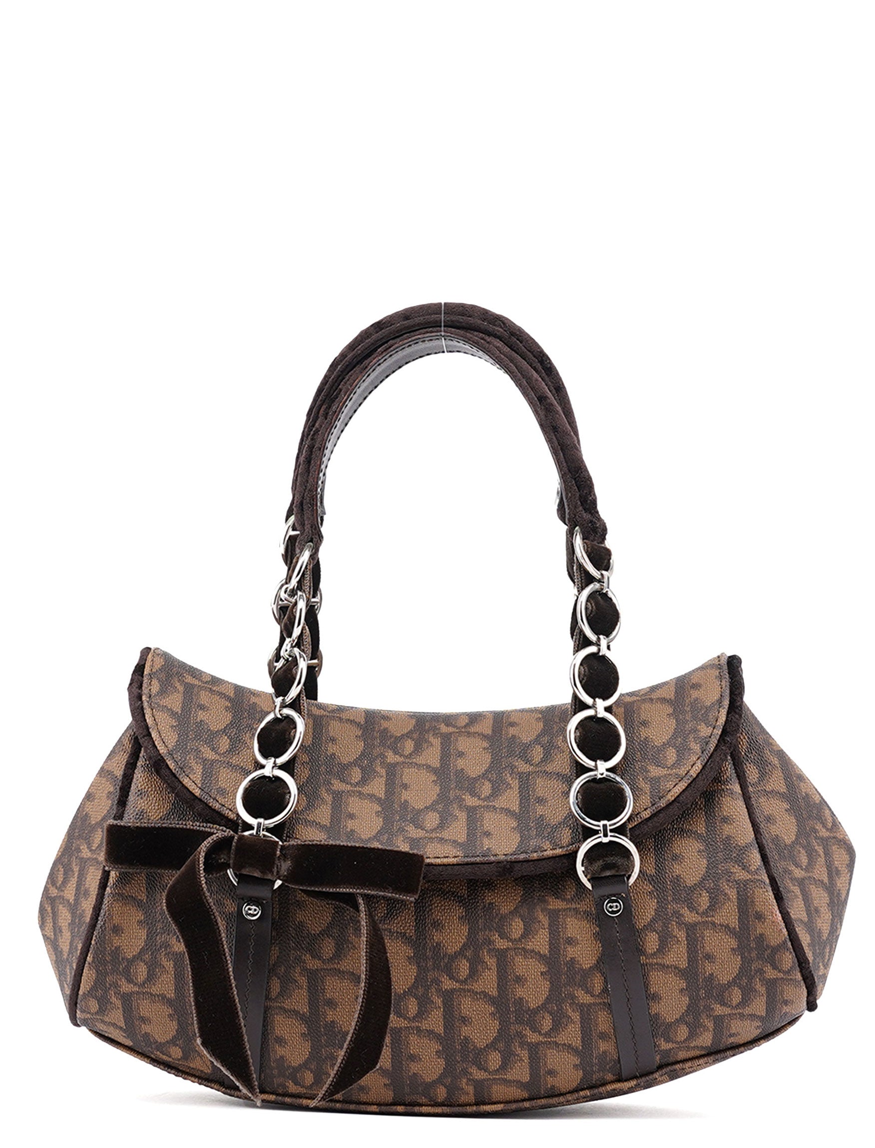 Brown Trotter Monogram Shoulder Bag