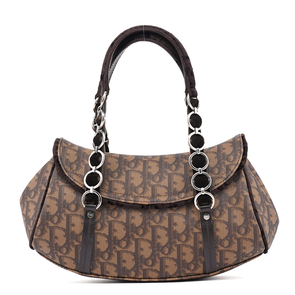 Brown Trotter Monogram Shoulder Bag