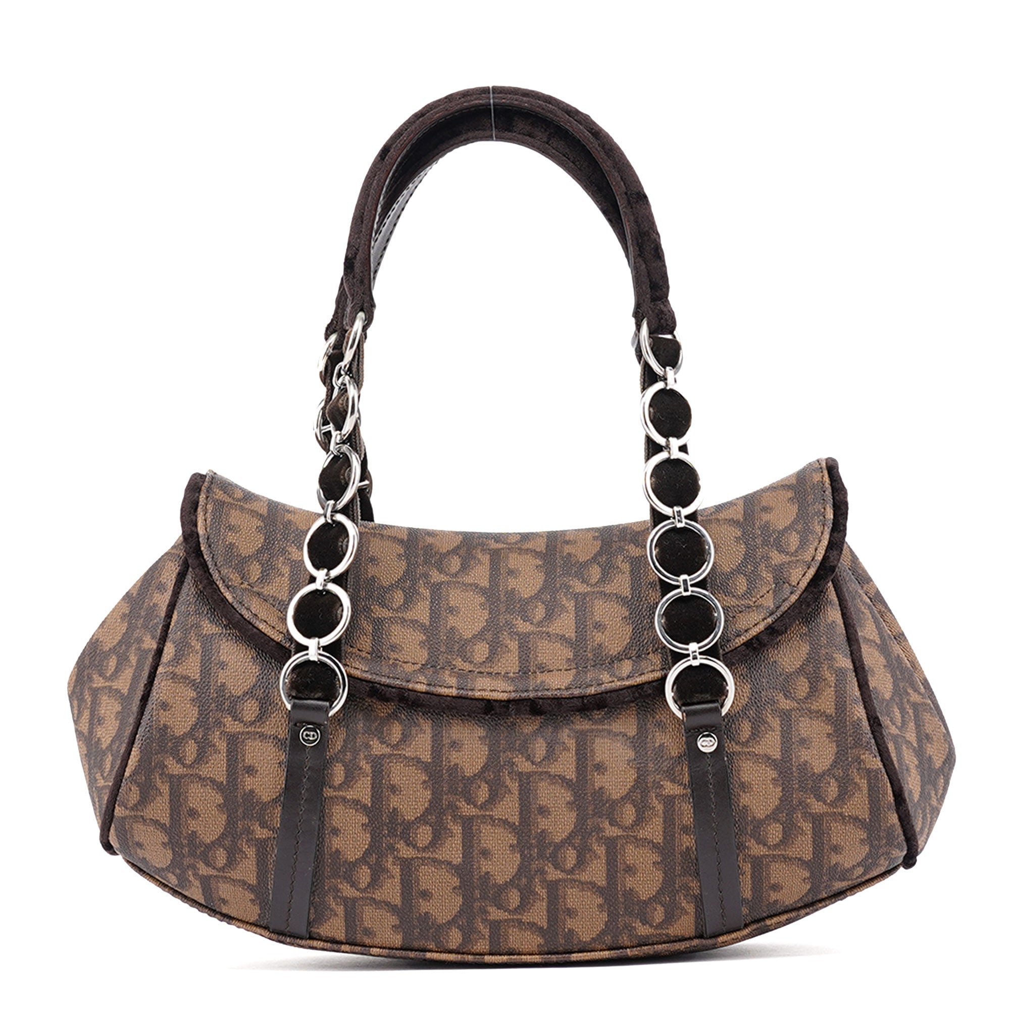 Brown Trotter Monogram Shoulder Bag
