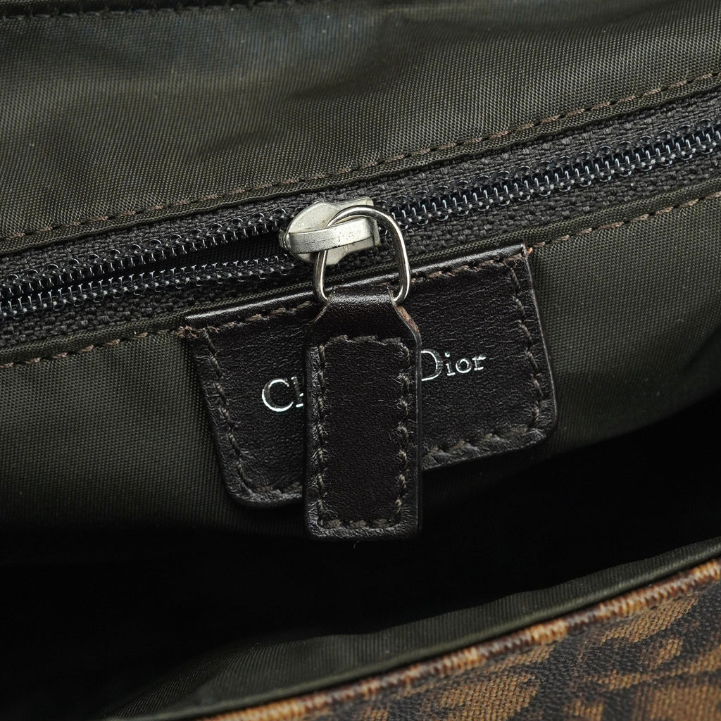 Brown Trotter Monogram Shoulder Bag