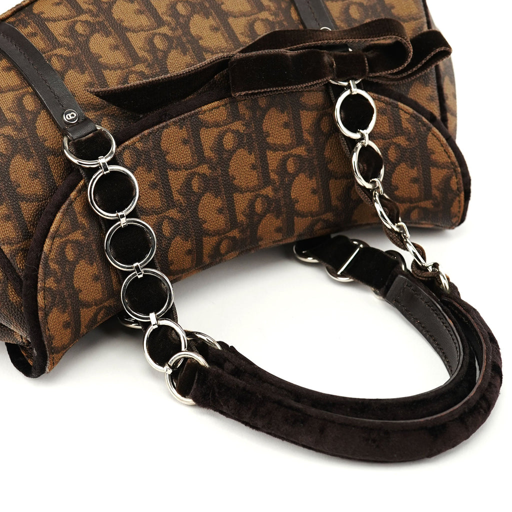 Brown Trotter Monogram Shoulder Bag