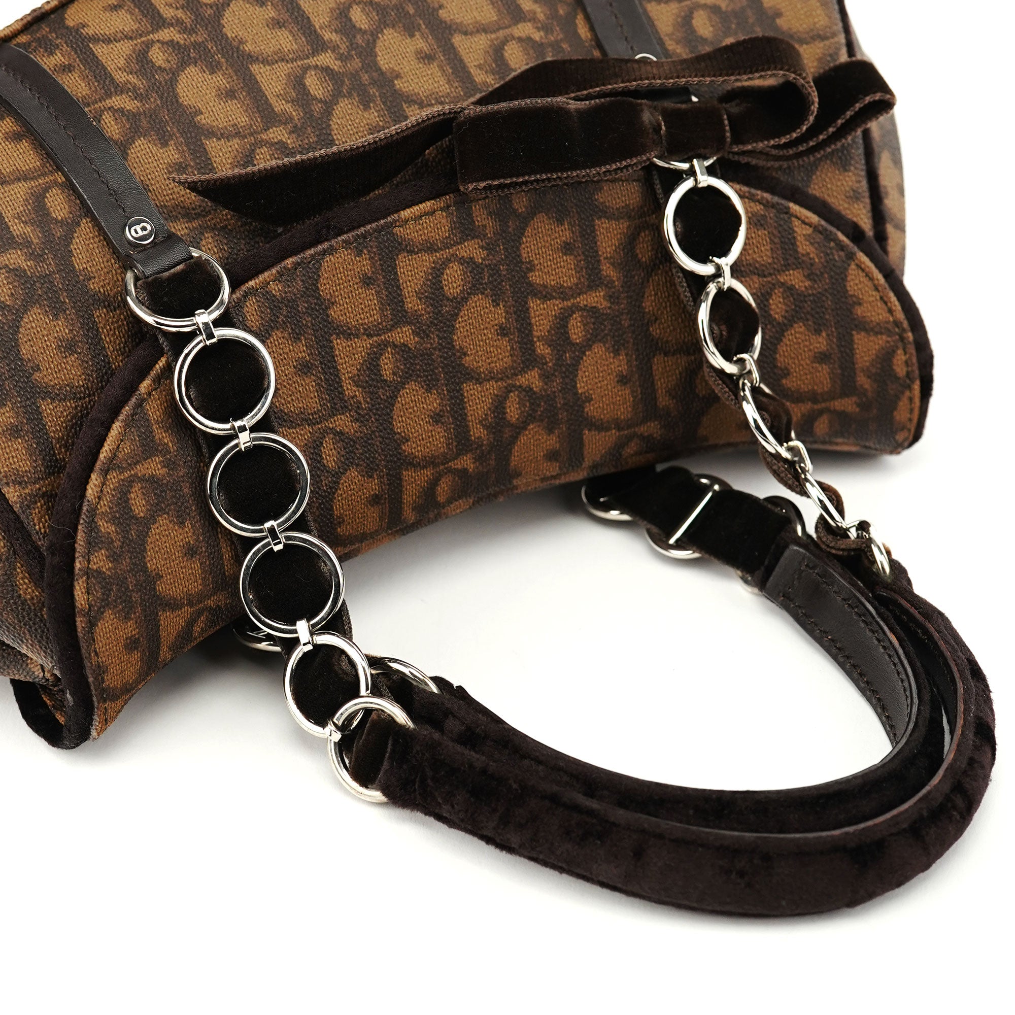 Brown Trotter Monogram Shoulder Bag
