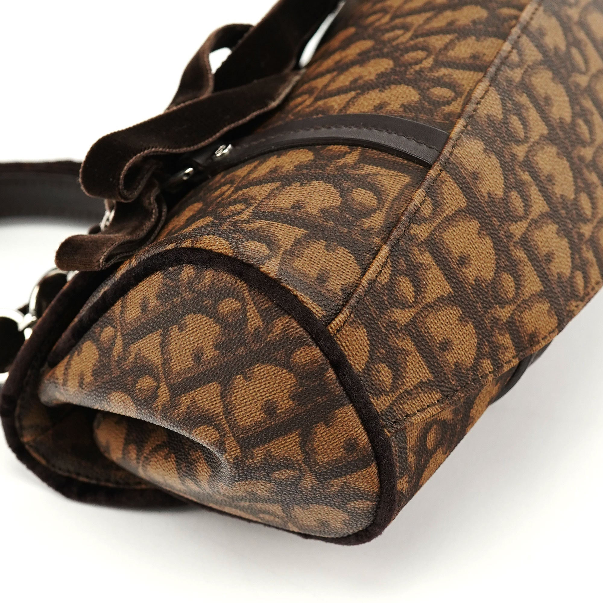 Brown Trotter Monogram Shoulder Bag
